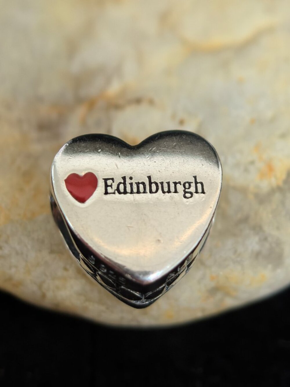 Pandora Edinburgh Exclusive Travel Heart Charm, S925 Silver Jewelry (Women's)